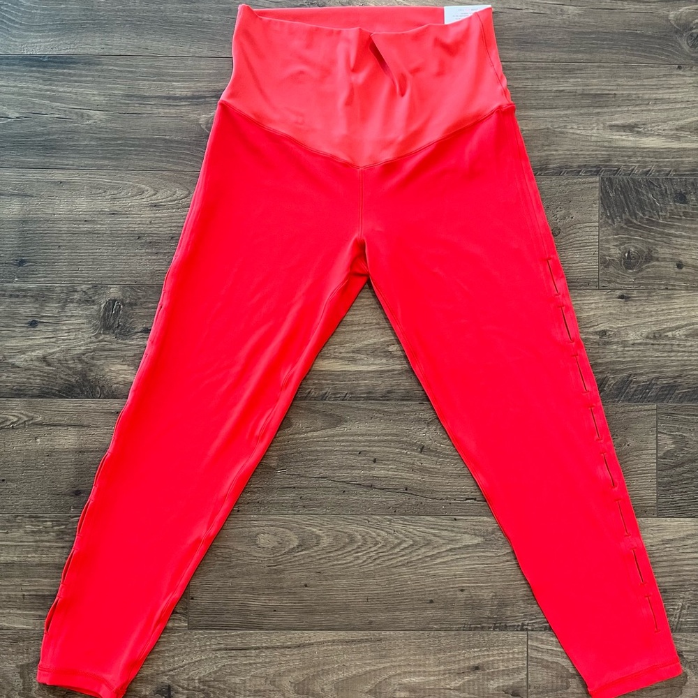 Aerie Red Cut-Out Leggings